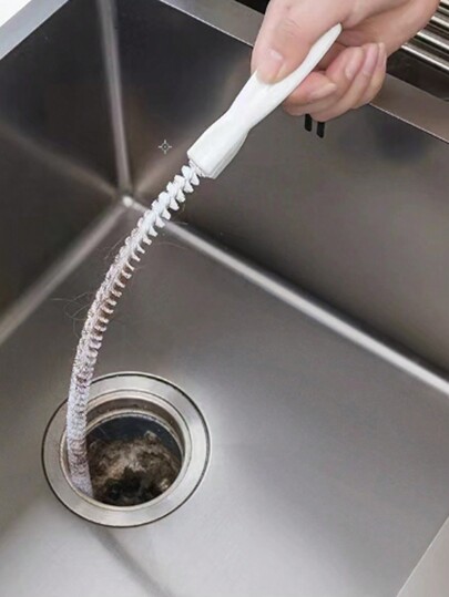 1 Pezzo Spazzola Di Sblocco Tubo Lungo Per Pulizia Cucina Bagno Capelli Tubo Di Scarico Flessibile Pulitore Di Tubi Di Scarico Per Rimuovere Tappi Di Blocco Degli Occhielli