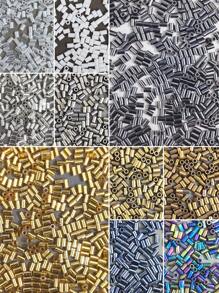 800顆20g 3.8mm * 2.5mm玻璃珠,適用於diy珠寶製作 - 3.8*2.5mm管珠 - 查看 1