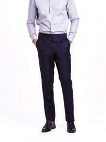 Men Suit Pants - Azul Marino - Ver 1