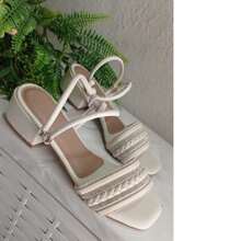 Women Heeled Sandals - Màu be - Xem 2