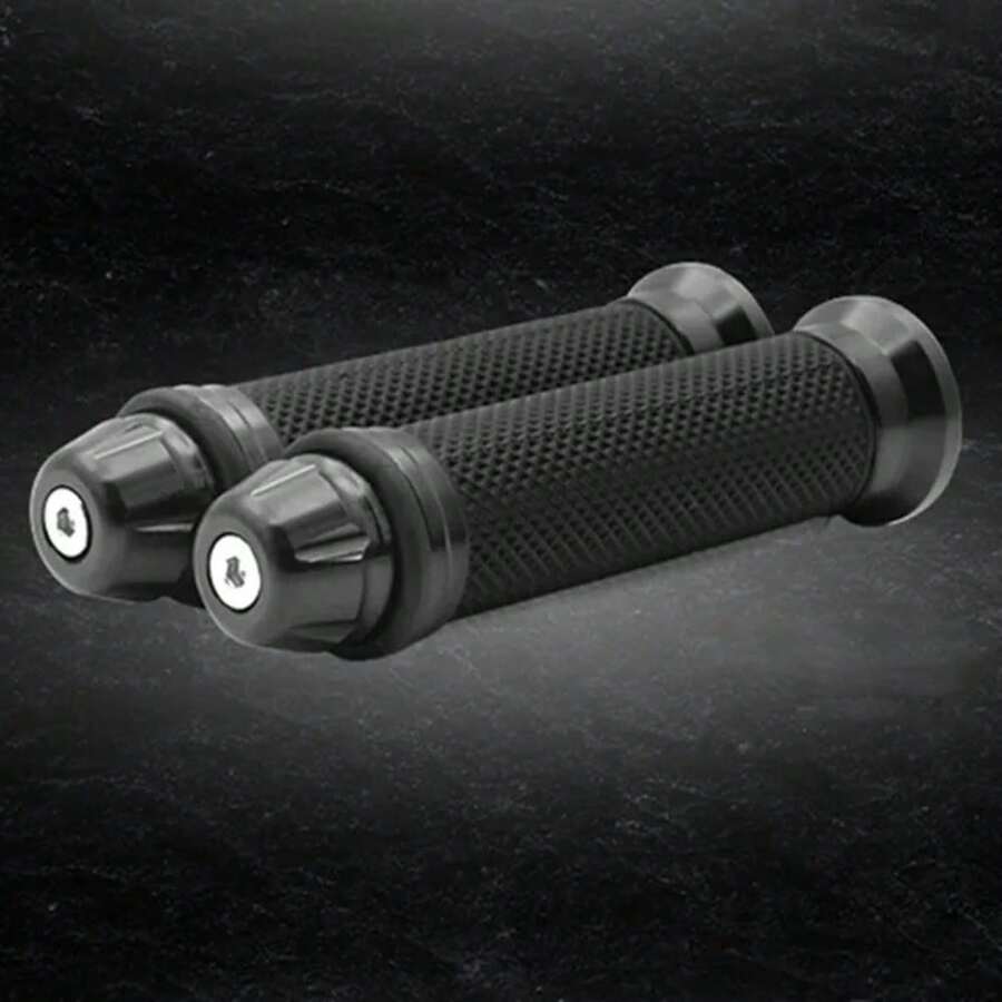 Puños De Manillar Para Moto En Color Gris Oscuro - Gris - Ver 1