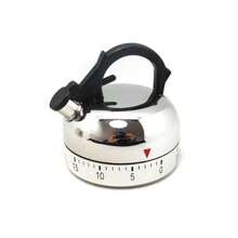 1pc 60 Minute Kitchen Timer Alarm Mechanical Teapot Shaped Timer Clock Counting Tools(6.0 X 5.8cm)