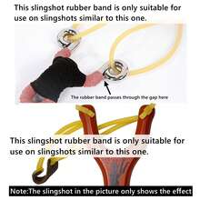 2入組彈弓橡皮筋,更換筋帶,狩獵射擊配件 - 素色 - 查看 4
