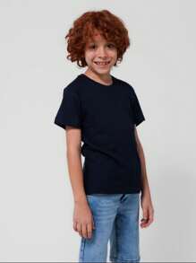 Young Boys T-Shirts - Màu xanh hải quân - Xem 2