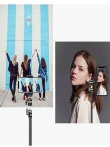 Selfiestick & Tripod Head - Black - View 6