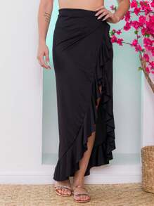 Women Swim Dresses - Black - View 2