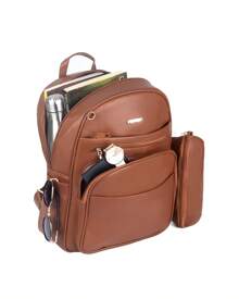 Women Functional Backpacks - Óxido marrón - Ver 3