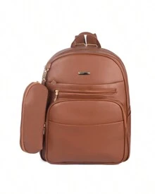 Women Functional Backpacks - Óxido marrón - Ver 1