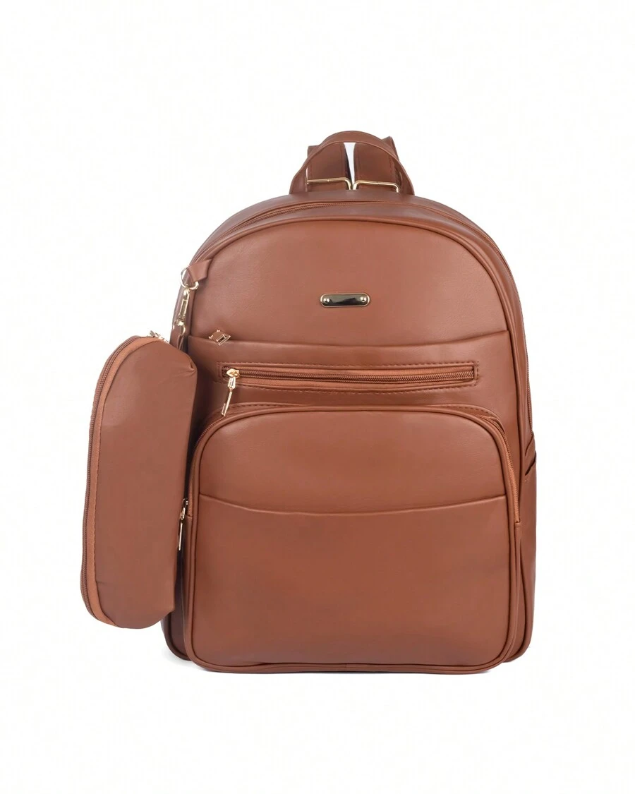 Women Functional Backpacks - Óxido marrón - Ver 1