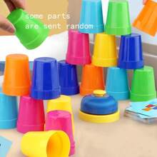 18pcs Speed Stacks Cup Game Set, Interactive Game For Focus And Logic Training, Stacking Cups Toy - Multicolor - View 5