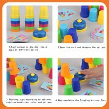 18pcs Speed Stacks Cup Game Set, Interactive Game For Focus And Logic Training, Stacking Cups Toy - Multicolor - View 3