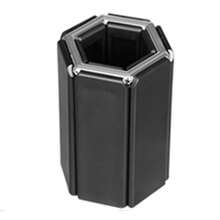 2入組abs鑄鐵隔熱墊,創意餐墊,可摺疊碗杯墊,家居廚房工具 - 黑色 - 查看 11