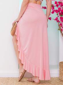 Women Swim Dresses - Baby Pink - View 3
