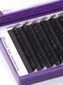 Shanel Premium Fox Cat Wimpern Fächer L N (M) Curl 8-15mm Bestseller 12 Reihen Gemischte Schale Kaschmir Volumen Klassische Wimpern Verlängerung Individuelle Wimpern Super Weiche Matte Schwarze Seide Wimpern Verlängerung Zubehör Für Schönheitssalon