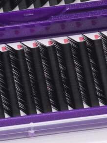 Shanel Premium Fox Cat Wimpern Fächer L N (M) Curl 8-15mm Bestseller 12 Reihen Gemischte Schale Kaschmir Volumen Klassische Wimpern Verlängerung Individuelle Wimpern Super Weiche Matte Schwarze Seide Wimpern Verlängerung Zubehör Für Schönheitssalon