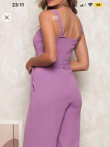 Women Jumpsuits - 淡紫色 - 查看 2