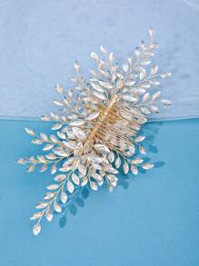 1 Stück luxuriöser, eleganter Kristall-Haarkamm-Accessoire, wunderschönes Braut-Hochzeit Haarschmuckgeschenk