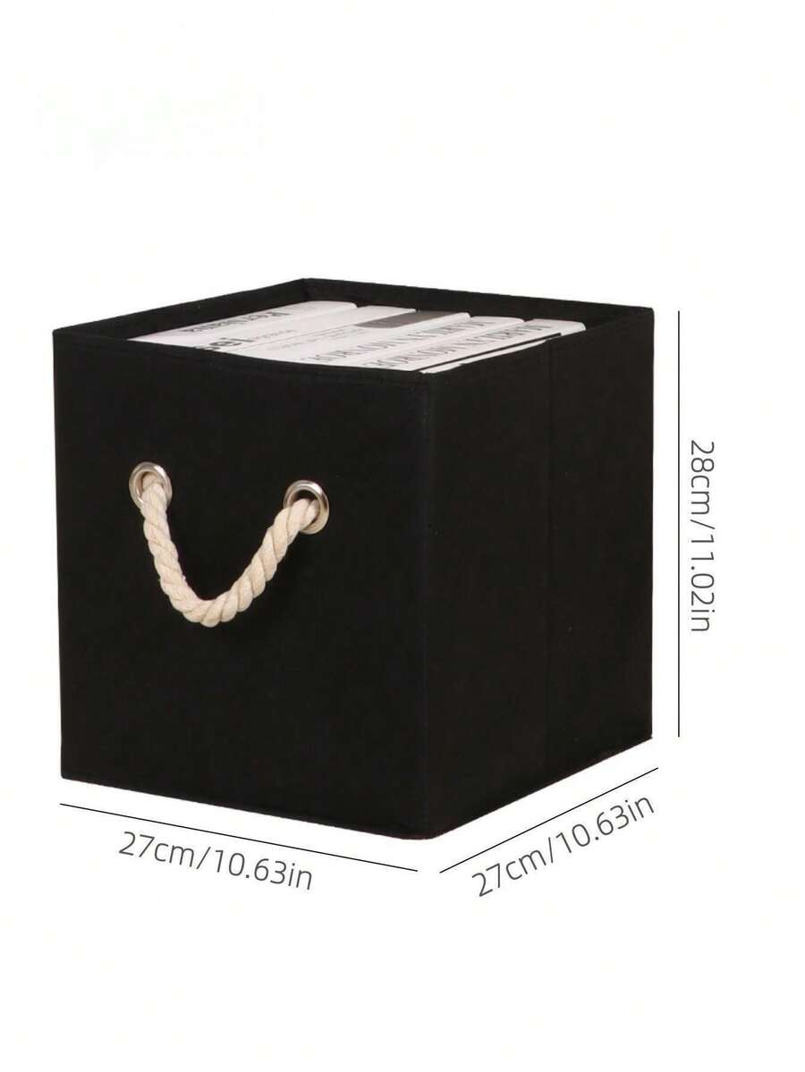 1pc Solid Color Storage Box, Minimalist Storage Basket, Drawer And Open