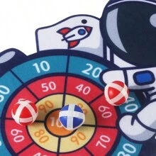 1 Space Themed Shooting Target Sticky Ball, Bow And Arrow Toy, Throwing Game Board (Some Randomly Sent) - Green - View 8