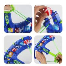 1 Space Themed Shooting Target Sticky Ball, Bow And Arrow Toy, Throwing Game Board (Some Randomly Sent) - Green - View 9