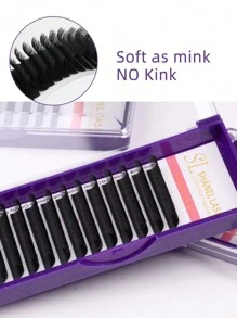 Premium Individual Lashes 0.03 0.05 0.07 Mega Volume Eye Lashes Extension Cashmere Velvet Fluffy D Curl 8-18mm Mixed Natural Look Cluster Lashes Super Soft Matte Black Individual Lashes Tray Volume Classic Synthetic Faux Mink Eyelashes Extensions Professional False Eyelashes Supplies For Lashes Salon