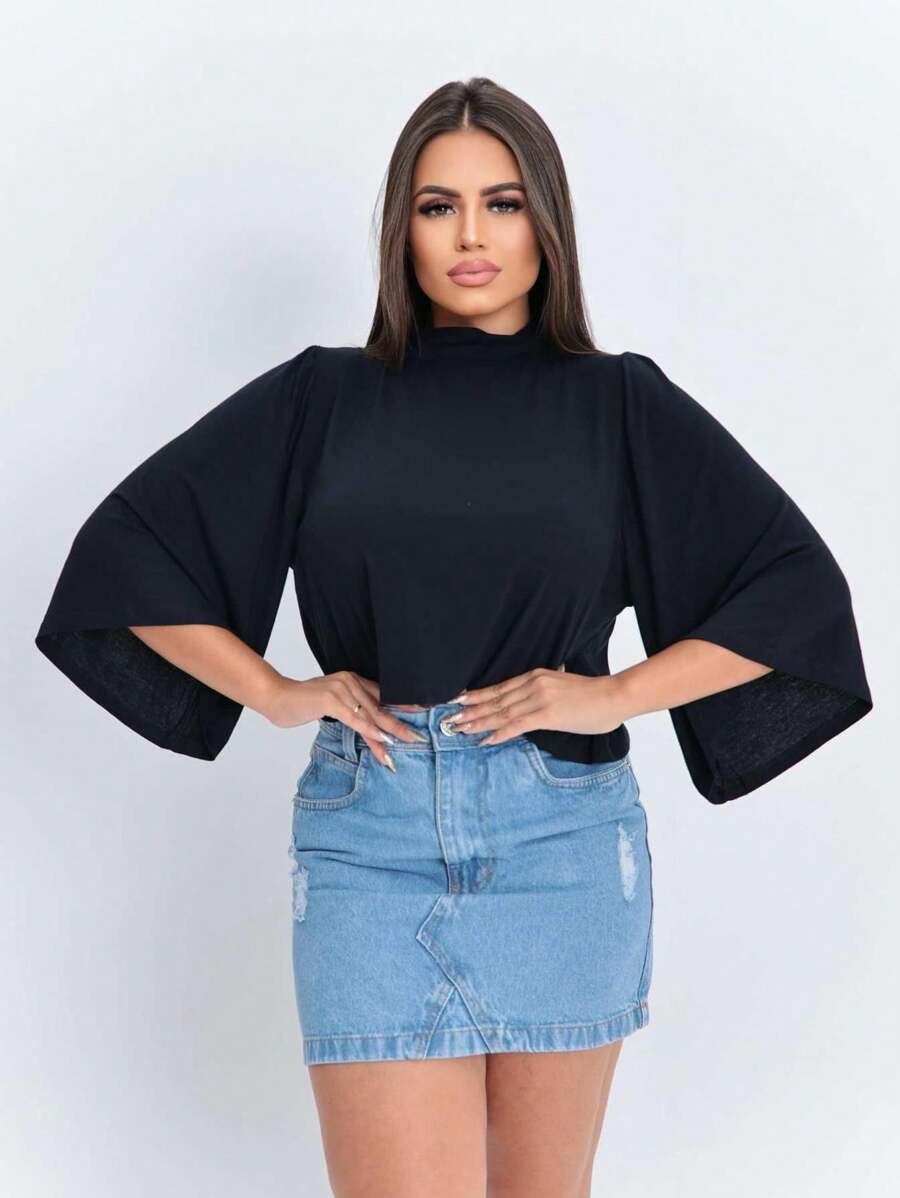 Women T-Shirts - Black - View 1