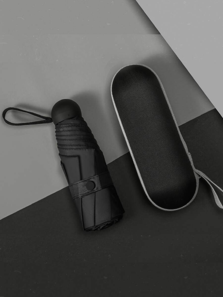 Umbrella And Rain Hat Umbrella - 黑色 - 查看 1