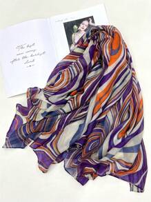 Khăn choàng chống nắng họa tiết xoáy độc đáo Boho 1 Khăn quàng cổ nữ du lịch thiết yếu, thời trang & đa năng - Nhiều màu - Xem 5