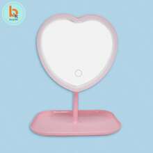 BUYTITI Espejo en forma de corazon con luz LED espejo cosmético HZJ-922 - Multicolor - Ver 8