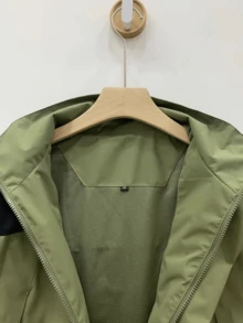 Nam Ngoài trời Chống gió Áo khoác Thích hợp Đối với Đi bộ du lịch , Có thể tháo rời Mũ Mùa Xuân - màu xanh lá - Xem 8