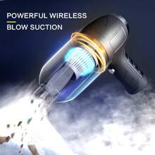 CascadeVac 迷你強力車用吸塵器,無線家用清潔器,手持式無線廚房吸塵器,具有吹風和吸塵功能,適用於清潔汽車內飾,家庭,廚房,鍵盤,沙發等 - 黑色 - 查看 7