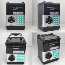 Piggy Bank For Teens Electronic Coin Money Bank With Password Protection ATM Saving Bank Paper Money Scroll Saving Box - Black - View 5