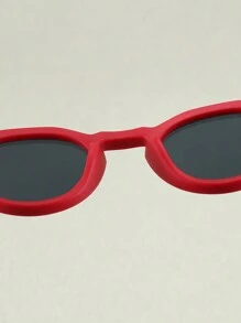 1副流行的圓框時尚兒童眼鏡,tpee材料,3-14歲 - 紅色 - 查看 5