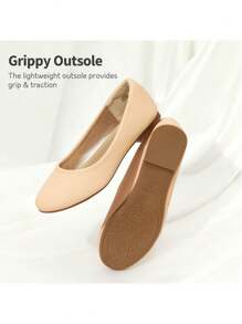 Girl'S Slip-On Mari Jane Ballerina Flat Shoes Back To School Shoes,Girls Fashionable Flat Shoes, Soft Sole Princess Shoes For Kids Students' Daily/Stage/Wedding/Dance Wear - 香檳色 - 查看 7