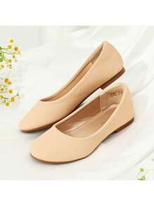 Girl'S Slip-On Mari Jane Ballerina Flat Shoes Back To School Shoes,Girls Fashionable Flat Shoes, Soft Sole Princess Shoes For Kids Students' Daily/Stage/Wedding/Dance Wear - 香檳色 - 查看 6