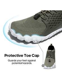 Men's Barefoot Water Shoes Lightweight Sports Aqua Shoes - 軍綠色 - 查看 7