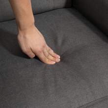 HOMCOM Retro Accent Chair, Wingback Armchair With Wood Frame Button Tufted Design For Living Room Bedroom - Dark Grey - View 9