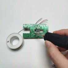 1入組510螺紋400mah迷你電烙鐵,帶有usb-c充電口,可調電壓,與加熱尖工具、蠟工具、510芯片電池烙鐵相配 - 淺藍色 - 查看 3