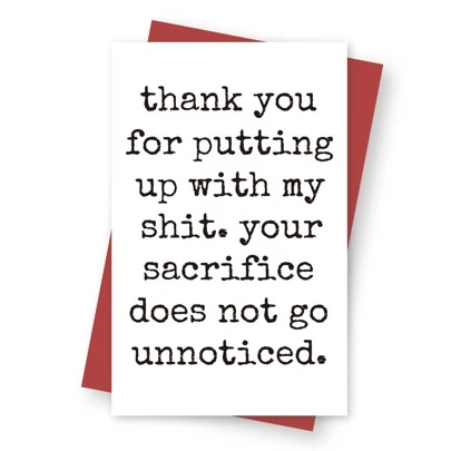 1 Pc Humorous Anniversary Card, Funny Birthday Card For Husband Wife Boyfriend Girlfriend, Valentine's Day Cards, Personalized Card With Envelopes Back To School