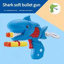 Pistola Pequeña Con Forma De Tiburón Para Niños, Munición Suave, Color Al Azar, 1 Pieza - Color aleatorio 1 pieza - Ver 1