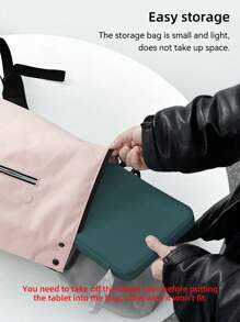 DANYCASE 平板电脑手提包 兼容 iPad 三星保护套 适用于 8 至 12.9 英寸平板电脑内胆包 防震袋 多口袋 - 墨綠色 - 查看 6