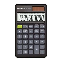 Black Desk Calculator With Large Key Buttons, 12 Digits, Large Eye-Angled Display, Solar And Battery Powered For Home And Office - Black - View 5