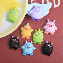 6pcs/12pcs Cute Cartoon Little Monster Shaped Refrigerator Magnet, Kitchen Decoration - Multicolor - View 5