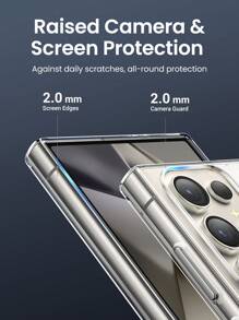 UGREEN Basic Phone Cases Phone Case Protector Clear Compatible With Samsung Galaxy S24 Ultra Waterproof Shockproof Anti-Fall Scratch Resistant - Clear - View 7