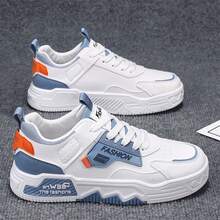 Giải trí Giúp đỡ thấp Đúng mốt Giày thể thao Đối với Bốn , Hàn Quốc Phong cách , Giày dép , Trắng - Xanh và trắng - Xem 1