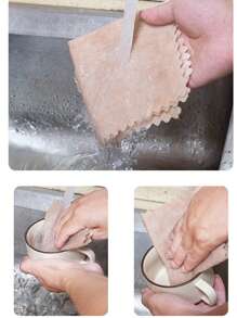 10pcs Household Towel Gourd Oil-Absorbing Cloth Multifunctional Non-Stick Thickened Dish-Washing Cleaning Rag - Multicolor - View 4