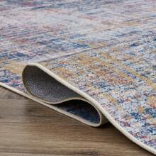 Area Rug Entryway Rug Abstract Sketch Distressed Multi Print Rug Non-Slip Washable Rug Colorful Overdyed Mat Kitchen Rug Thin Contemporary Rug For Bathroom - Đỏ - Xem 6