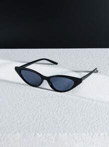 Ladies' Elegant & Versatile Narrow Plastic Cat Eye Frame Eyewear With Multiple Styles As A Perfect Accessory For Daily, Vacation And Festival Occasions Street Shades Beach Accessories Beach Accessories For Women Glasses Shades For Summer Beach Vacation,Outdoor,Travel