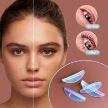 Lash Lift Rods, 8 Pieces/4 Sizes Reusable Silicone Eyelash Perm Curler - Blue & Purple - Dusty Blue - View 4