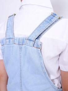 Young Boys Denim Overalls & Jumpsuits - Rửa nhẹ - Xem 3